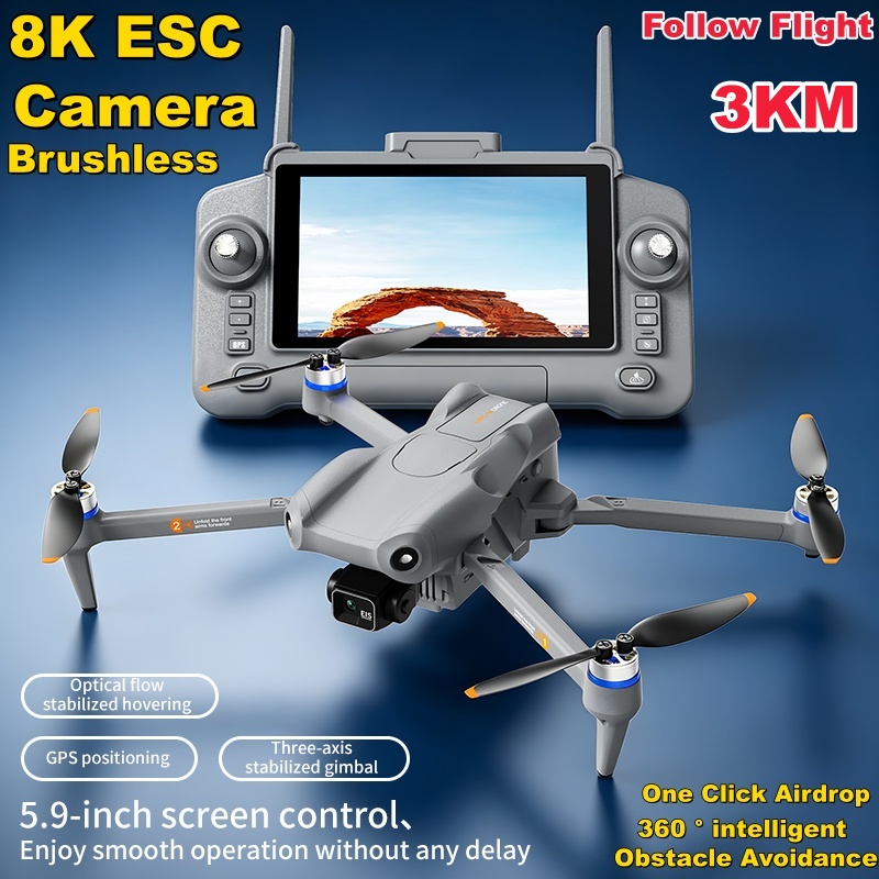 5.9in Touch Screen 3 Axis Gimb - đánh giá và giá Jjrc Drone X12