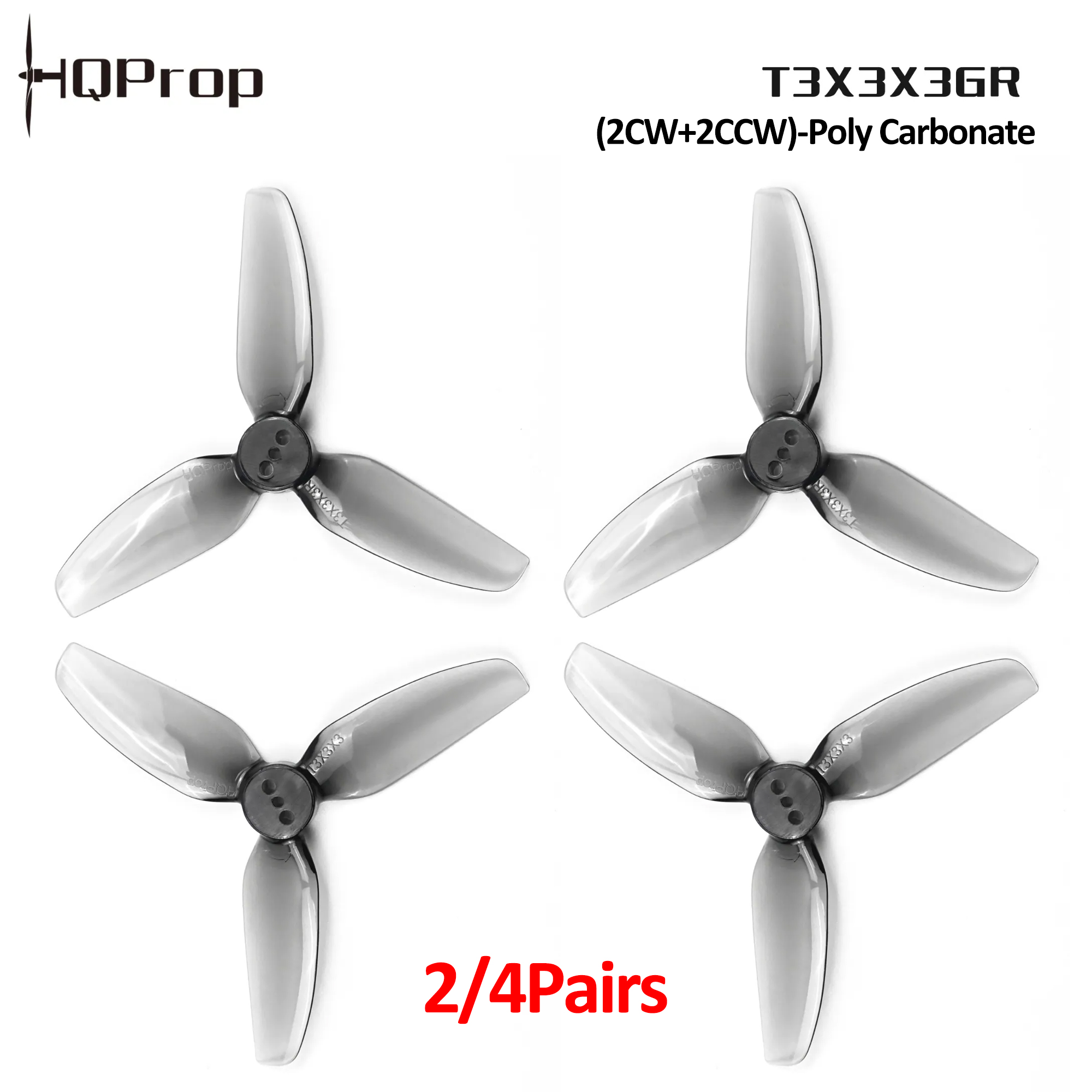 2/4 Pairs HQProp T3X3X3GR Prop - đánh giá và giá Drone Gimbal Controller